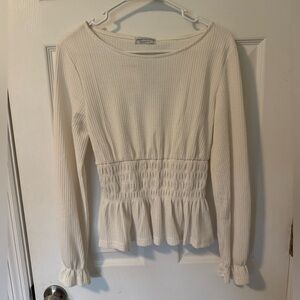 Waffle knit top